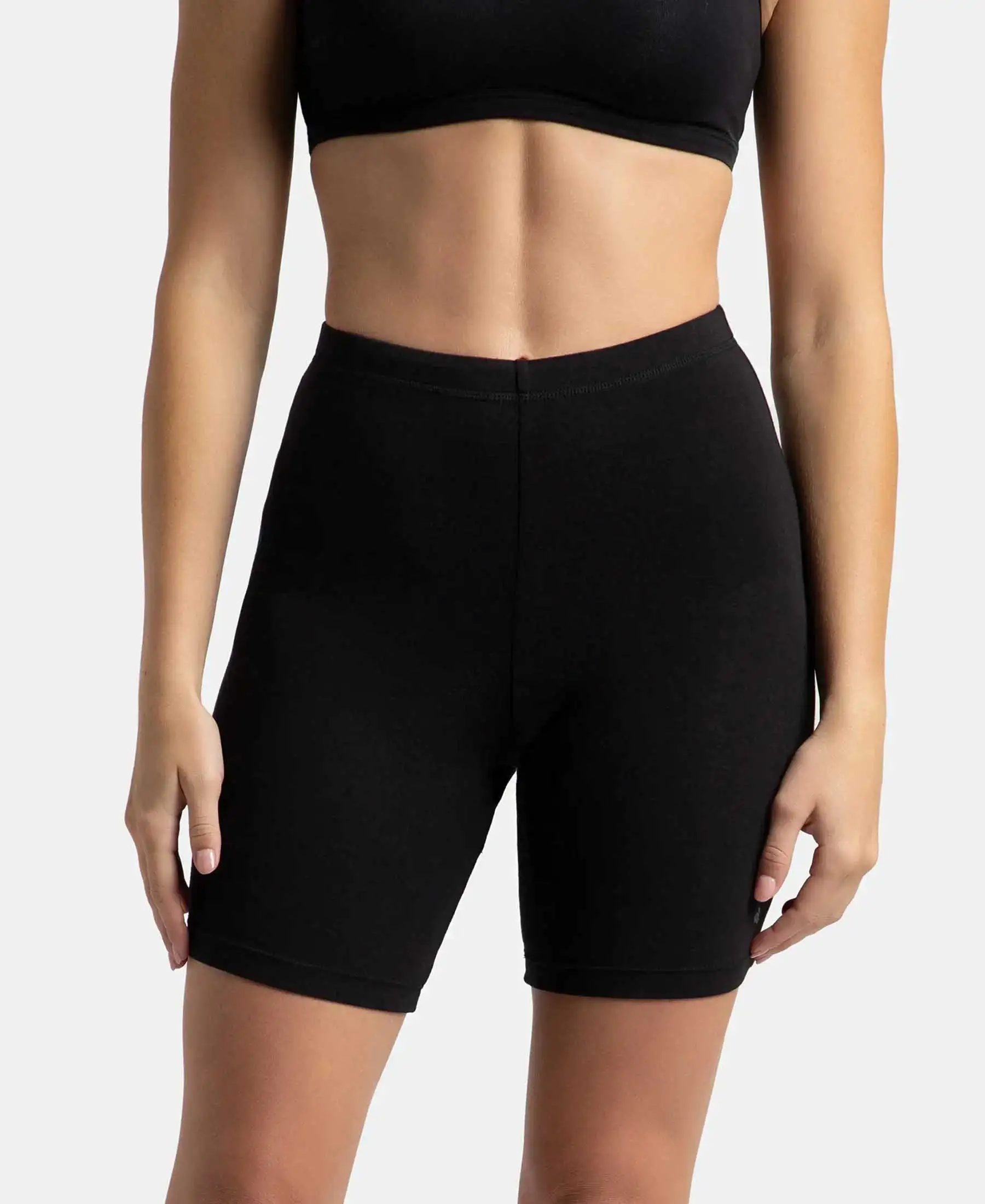 Jockey 1529 black high coverage shorties