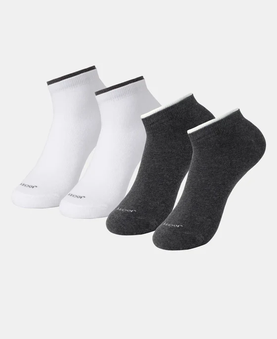 Jockey 7491 Compact Cotton Stretch Solid Low-Show Socks