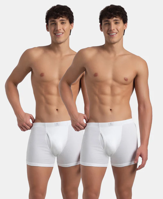 Jockey 8008 white pack of 2 front view
