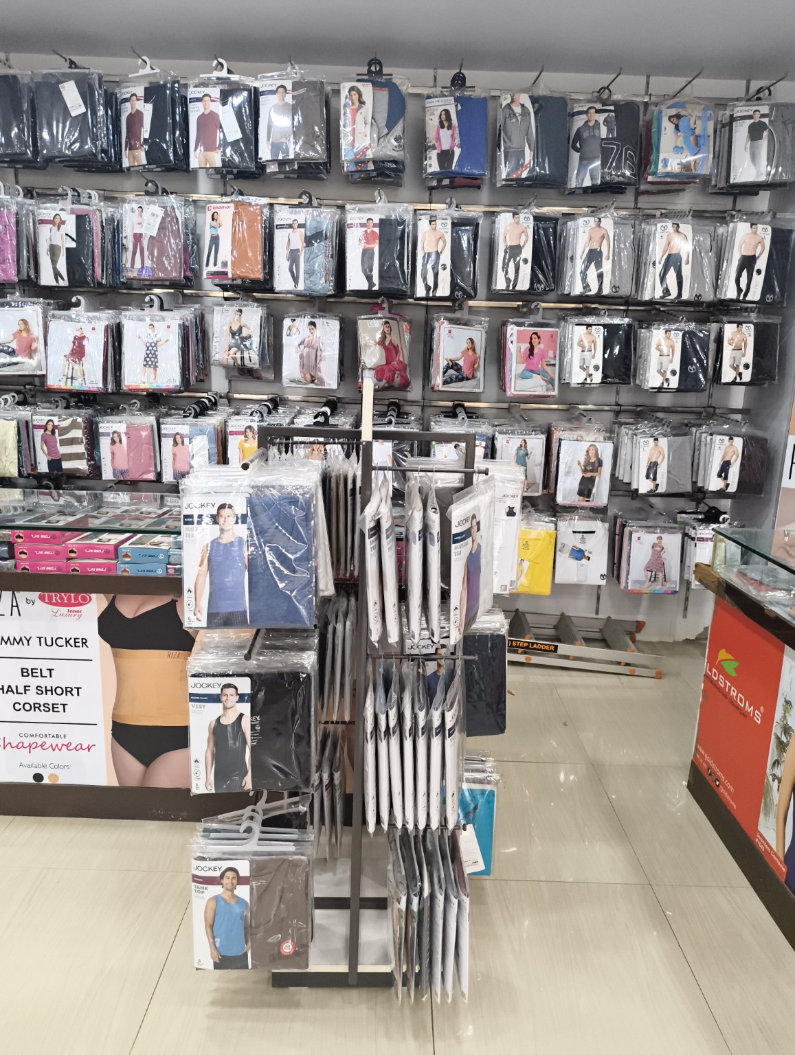 Men and women apparel racks