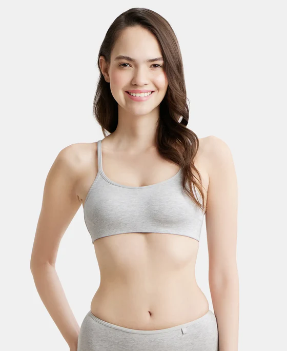 Jockey SS12 steel grey melange beginners bra